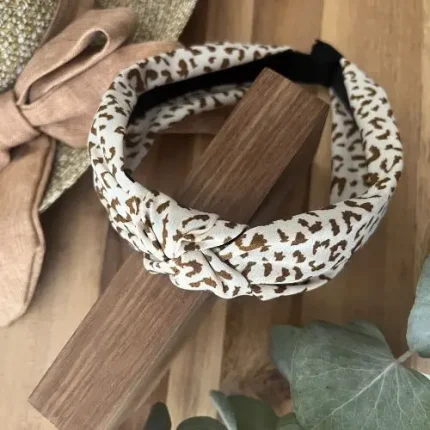 Dark brown leopard print alice band Dark brown leopard print alice band