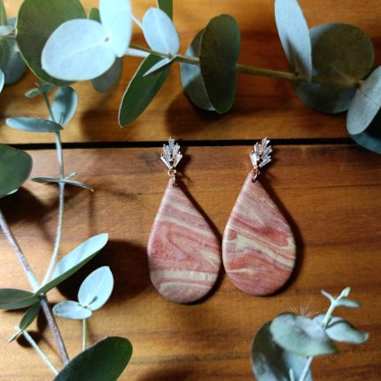 Rose Quartz Cascade Earrings