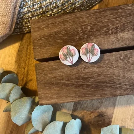 Protea bunch Wooden Stud