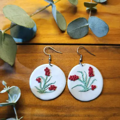 Scarlet Bloom Earrings