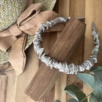 Thin grey material alice band Thin grey material alice band